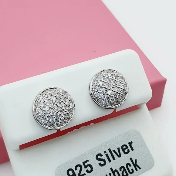 "925 Sterling Silver Cubic Zirconia Earrings, U19254576 - Picture 3 of 11